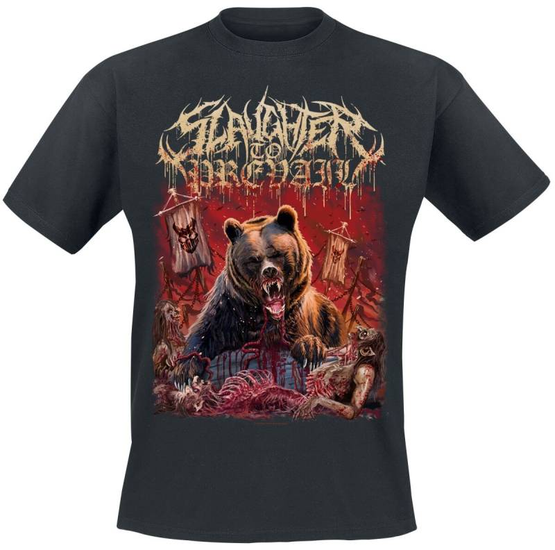 Slaughter To Prevail Bear T-Shirt schwarz in XXL von Slaughter To Prevail