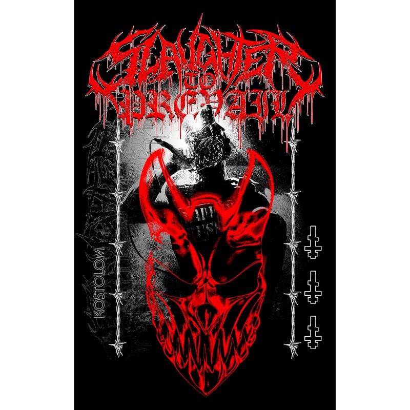 Slaughter To Prevail Flagge - Demolisher - schwarz  - Lizenziertes Merchandise! von Slaughter To Prevail