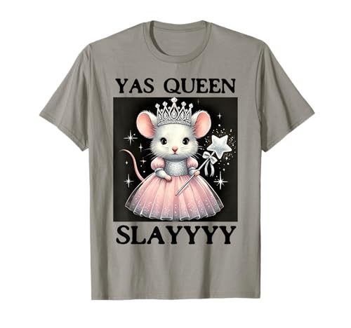Yas Queen Slay Rat Meme Slay Queen für Damen und Mädchen T-Shirt Yas Queen Slay Rat Meme Slay Queen für Damen und Mädchen T-Shirt von Slay Queen - Yas Queen Slay Apparel