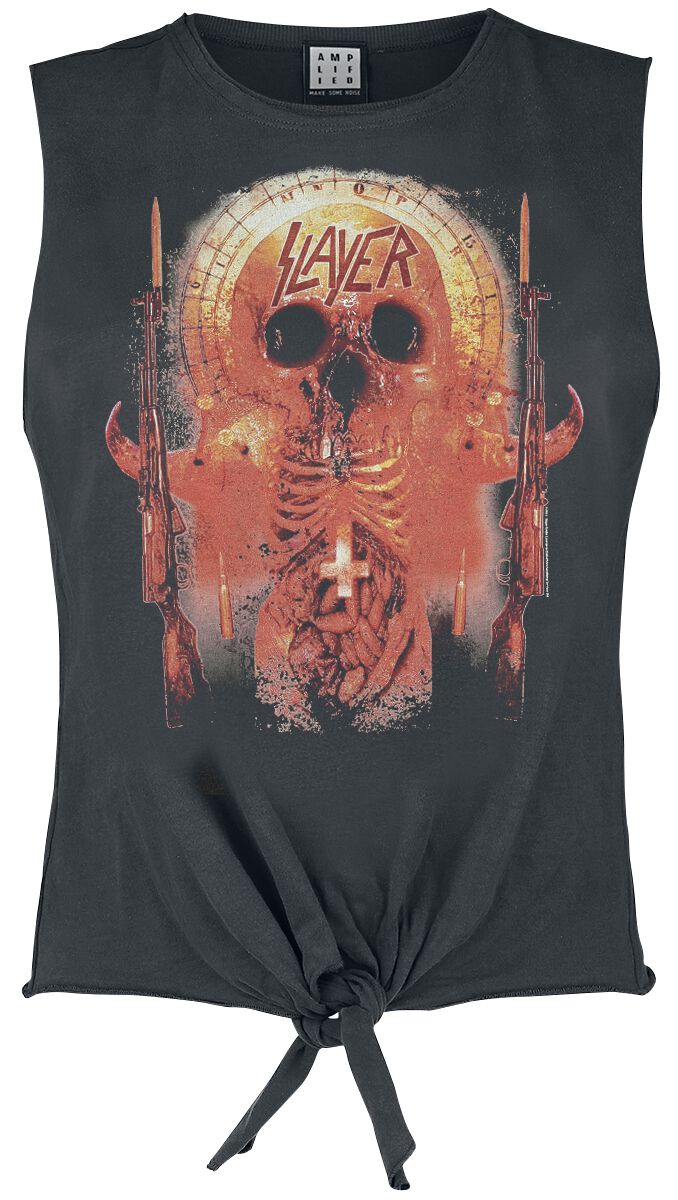 Slayer Amplified Collection - Ribs Top charcoal in XL von Slayer