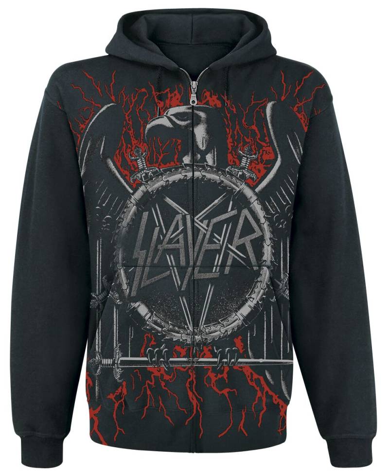 Slayer Black Eagle Kapuzenjacke schwarz in 5XL von Slayer