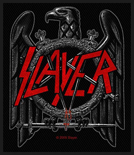 Slayer Black Eagle Unisex Patch Standard 100% Polyester Undefiniert Band-Merch, Bands von Slayer