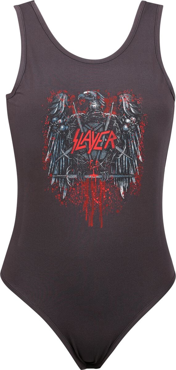 Slayer Body - Amplified Collection - Eagle - XS bis XL - für Damen - Größe L - charcoal  - Lizenziertes Merchandise! von Slayer