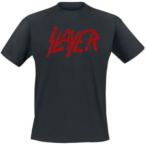 Slayer Classic Logo Distressed Männer T-Shirt schwarz XL von Slayer