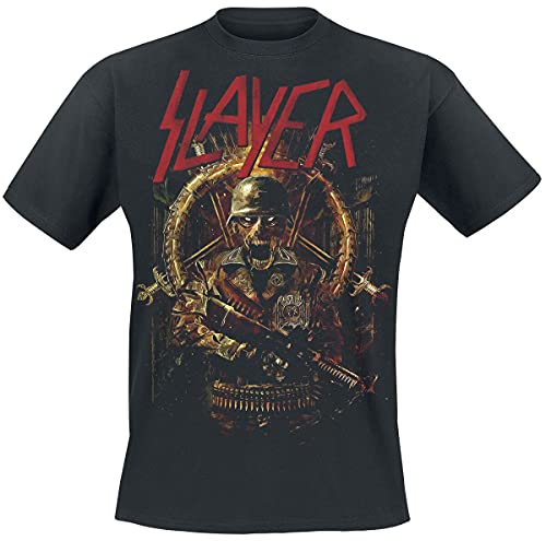 Slayer Comic Book Cover Männer T-Shirt schwarz L 100% Baumwolle Band-Merch, Bands, Nachhaltigkeit von Slayer
