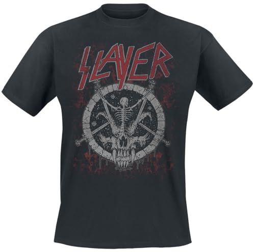 Slayer Divine Skeleton Männer T-Shirt schwarz XXL 100% Baumwolle Band-Merch, Bands, Nachhaltigkeit von Slayer