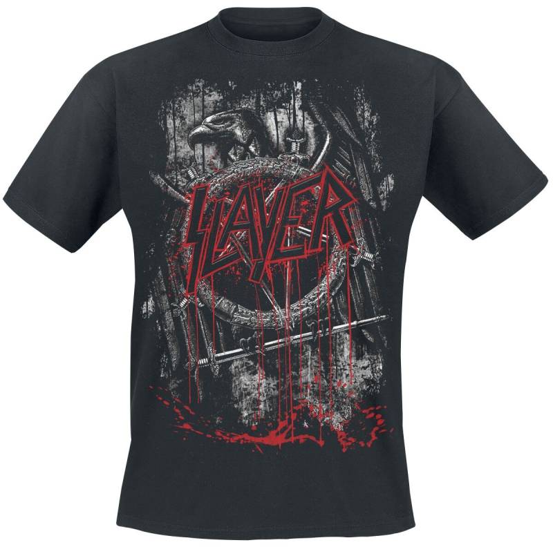 Slayer Dripping Eagle T-Shirt schwarz in M von Slayer