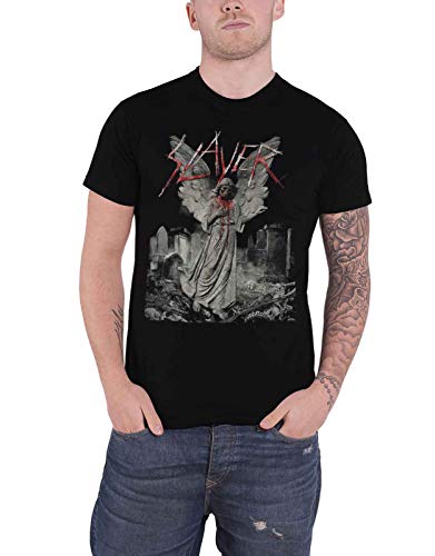 Slayer Herren Gravestone Walks T-Shirt, Schwarz (Black Black), X-Large von Slayer