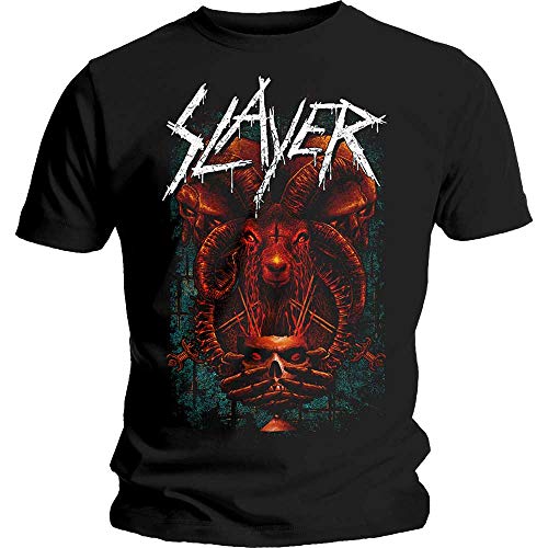 Slayer Herren Offering T-Shirt, Schwarz (Black Black), X-Large von Slayer