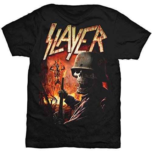 Slayer Herren Torch T-Shirt, Schwarz, L von Slayer