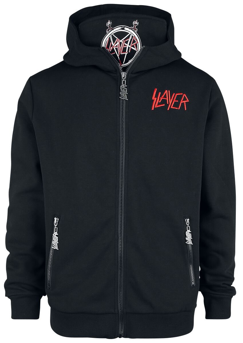 Slayer Kapuzenjacke - EMP Signature Collection - L bis 5XL - für Männer - Größe XXL - schwarz  - EMP exklusives Merchandise! von Slayer