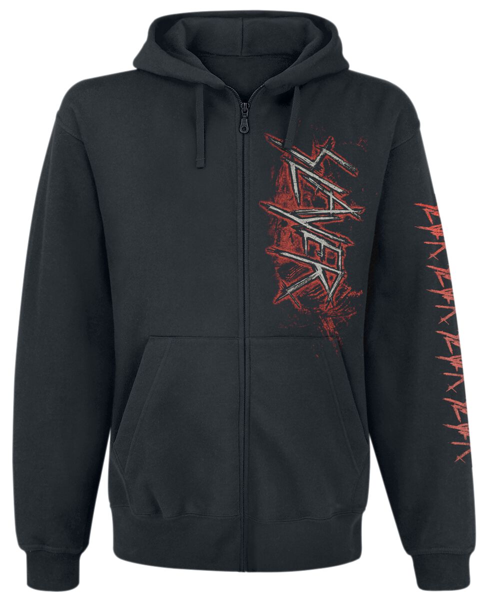 Slayer Kapuzenjacke - Mongo Star - S bis XXL - für Männer - Größe L - schwarz  - Lizenziertes Merchandise! von Slayer