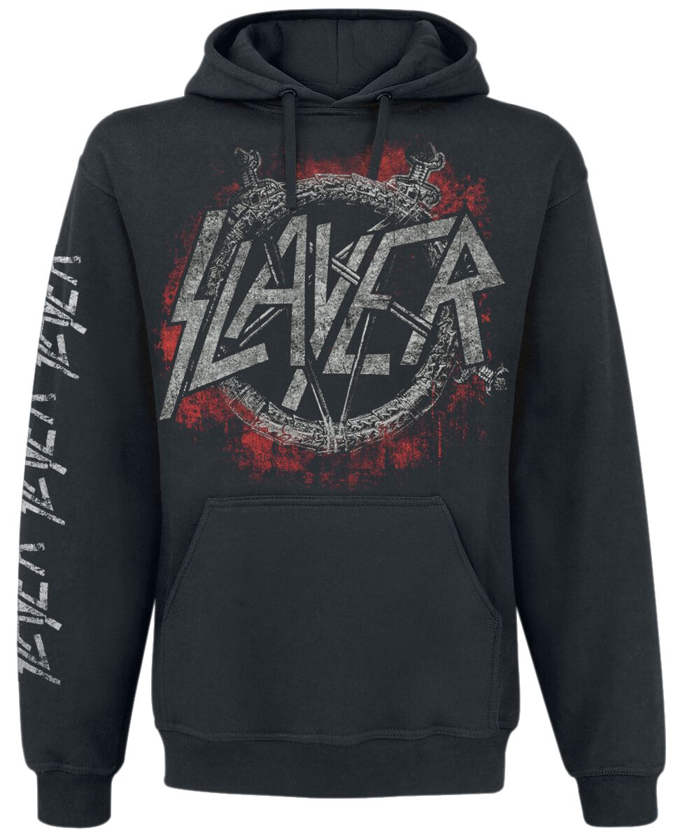 Slayer Kapuzenpullover - Black Eagle - S bis XL - für Männer - Größe M - schwarz  - Lizenziertes Merchandise! von Slayer