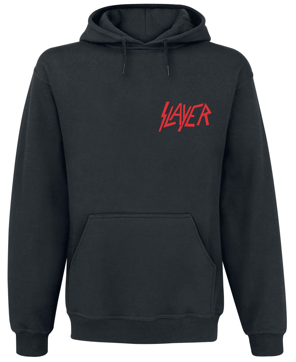 Slayer Kapuzenpullover - Seasons Crosses And Logo - S bis M - für Männer - Größe M - schwarz  - Lizenziertes Merchandise! von Slayer