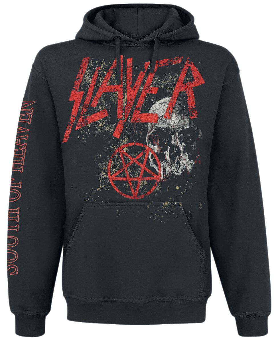 Slayer Kapuzenpullover - Skull - S bis L - für Männer - Größe S - schwarz  - Lizenziertes Merchandise! von Slayer