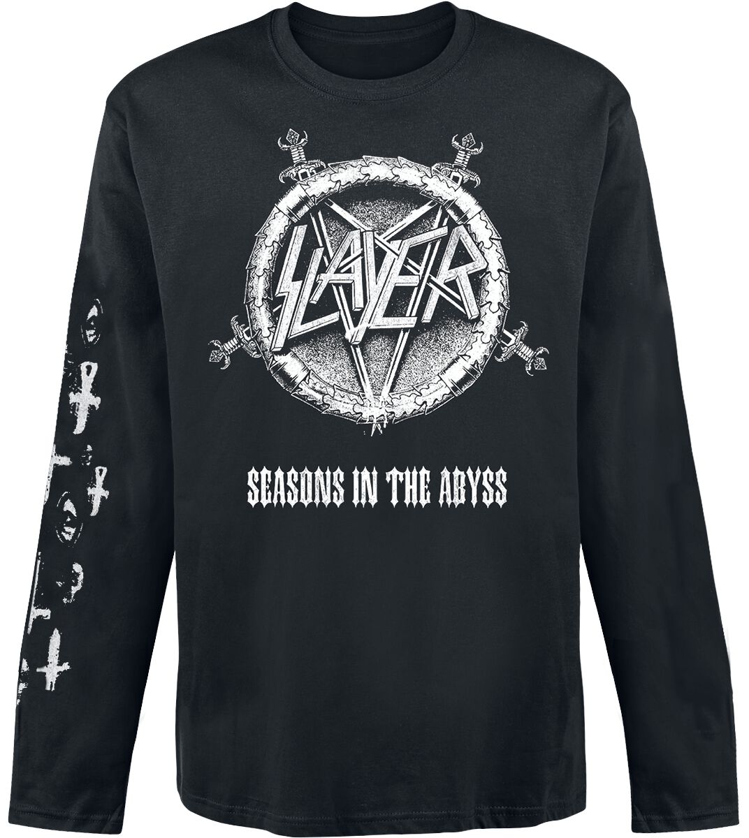 Slayer Langarmshirt - Seasons In The Abyss - S bis XXL - für Männer - Größe S - schwarz  - Lizenziertes Merchandise! von Slayer
