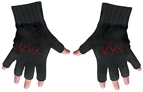 Slayer Logo Unisex Kurzfingerhandschuhe schwarz von Slayer