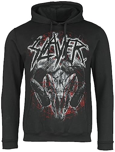 Slayer Mongo Logo Männer Kapuzenpullover schwarz M 50% Baumwolle, 50% Polyester Band-Merch, Bands von Slayer