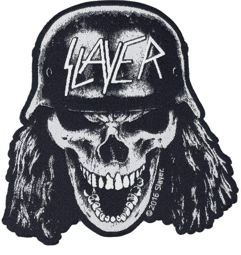 Slayer Patch - Wehrmacht Skull - schwarz/weiß  - Lizenziertes Merchandise! von Slayer
