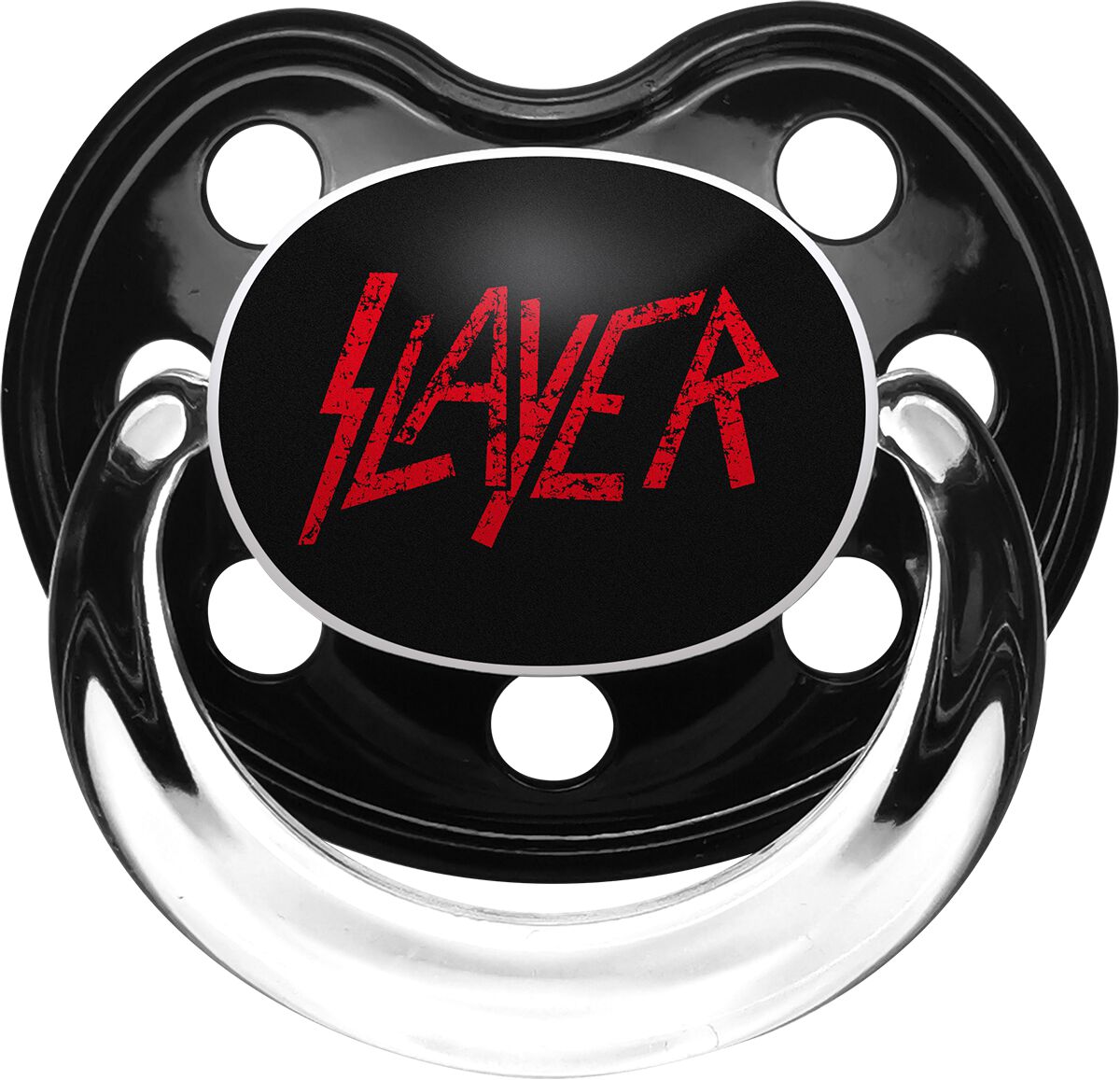 Slayer Schnuller für Neugeborene - Metal-Kids - Logo - für Mädchen & Jungen - schwarz/rot  - Lizenziertes Merchandise! von Slayer