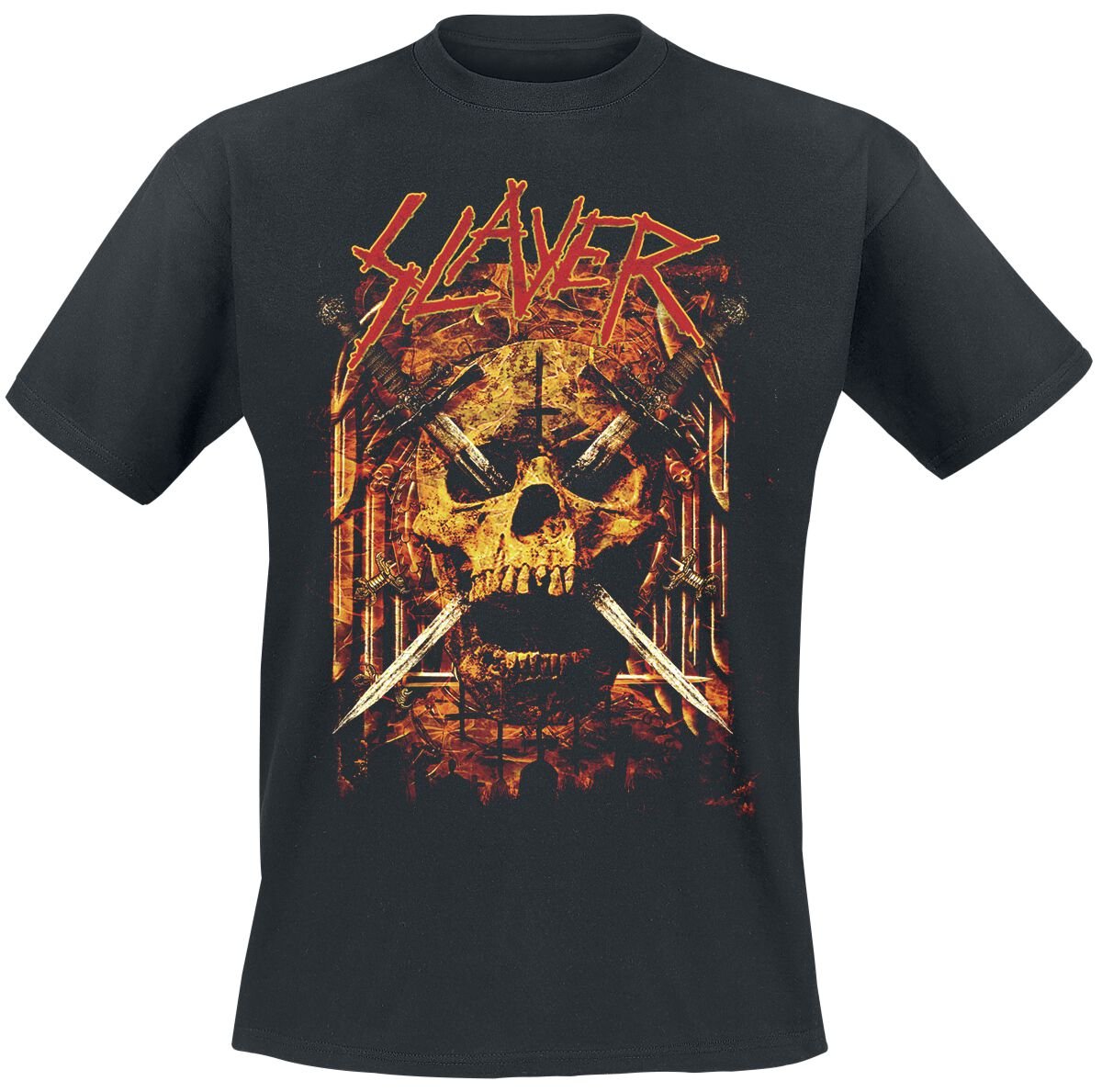Slayer Skull Swords T-Shirt schwarz in 3XL von Slayer