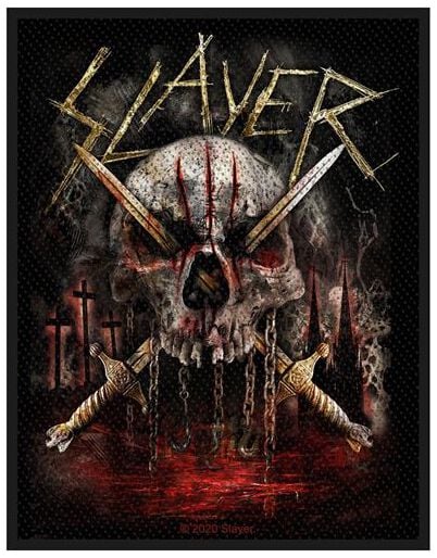 Slayer Skull & Swords Patch multicolor von Slayer