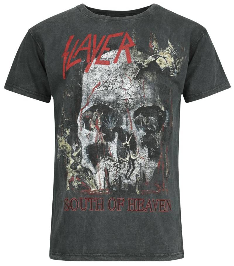 Slayer South Of Heaven T-Shirt anthrazit in M von Slayer