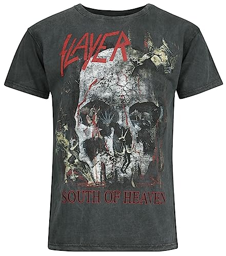 Slayer South of Heaven Männer T-Shirt anthrazit XL 100% Baumwolle Band-Merch, Bands von Slayer