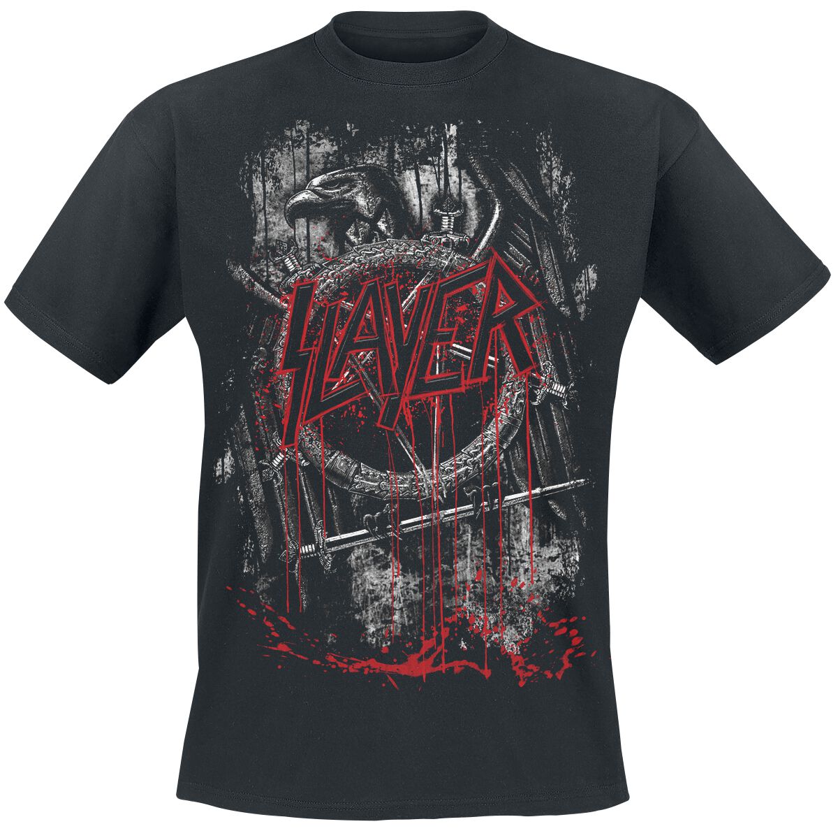 Slayer T-Shirt - Dripping Eagle - S bis 5XL - für Männer - Größe 3XL - schwarz  - Lizenziertes Merchandise! von Slayer