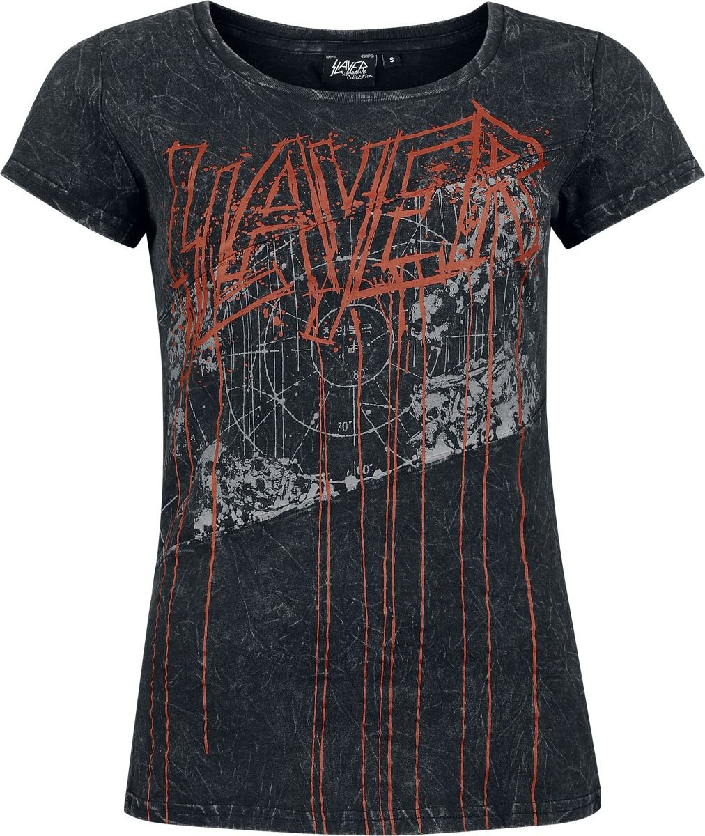 Slayer T-Shirt - EMP Signature Collection - S bis XXL - für Damen - Größe XL - dunkelgrau  - EMP exklusives Merchandise! von Slayer