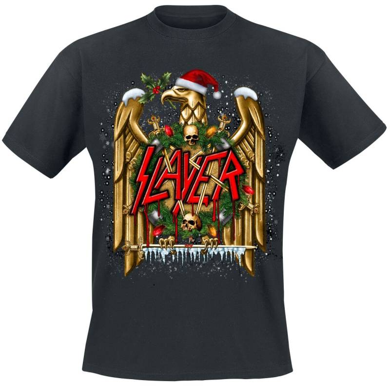 Slayer T-Shirt - Holiday Eagle - S bis 5XL - für Männer - Größe M - schwarz  - Lizenziertes Merchandise! von Slayer