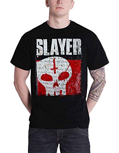 Slayer T Shirt Undisputed Attitude Skull band logo Nue Herren Schwarz Shirt von Slayer