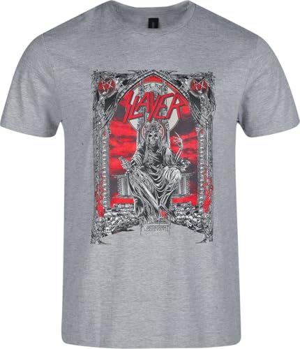 Slayer Throne Crystal Männer T-Shirt grau L Slayer Throne Crystal Männer T-Shirt grau L von Slayer