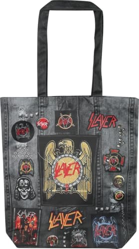 Slayer rocksax Logo Unisex Stofftasche multicolor 100% Polyester Band-Merch, Bands Slayer rocksax Logo Unisex Stofftasche multicolor 100% Polyester Band-Merch, Bands von Slayer