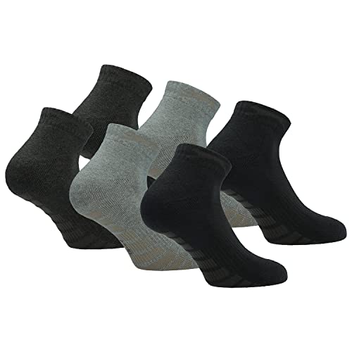 Slazenger 6 Paar Herren Quarter Socken, Höhe über dem Knöchel, Frottee-Innensohle, ausgezeichnete Qualität aus gekämmter Baumwolle (Braune Mix, 43-46) von Slazenger