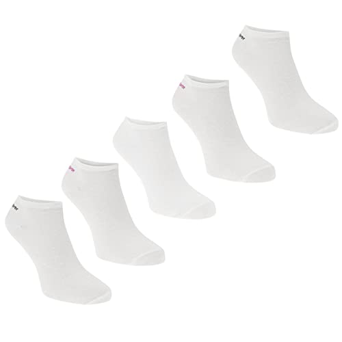 Slazenger Damen 5 Paar Sneakersocken Weiß Ladies 4-8 von Slazenger