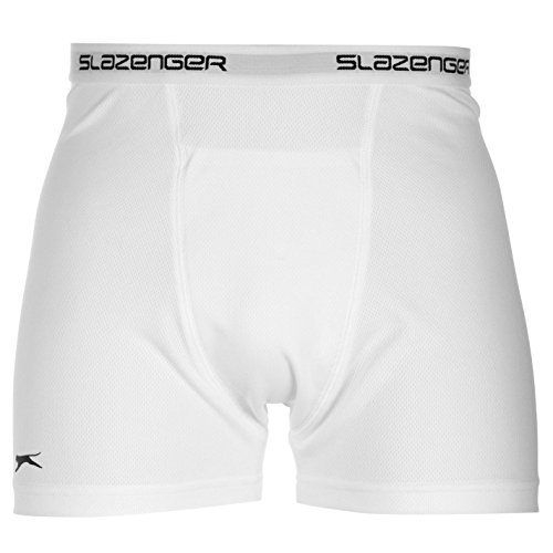 Slazenger Herren Kricket Boxershorts Sport Unterwaesche Unterhosen Boxer Shorts Weiss Extra LGE von Slazenger