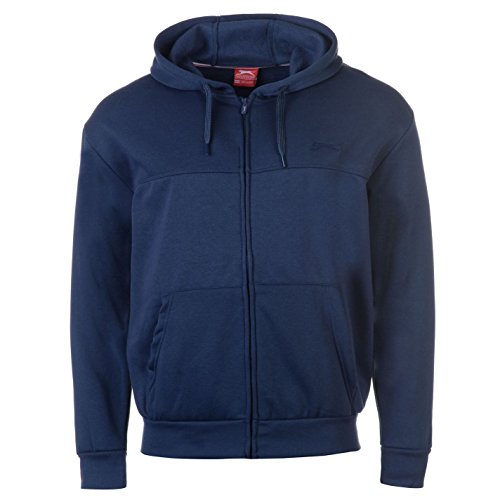 Slazenger Herren Zip Reißverschluss Kapuzenjacke Steel Blau UK Large von Slazenger