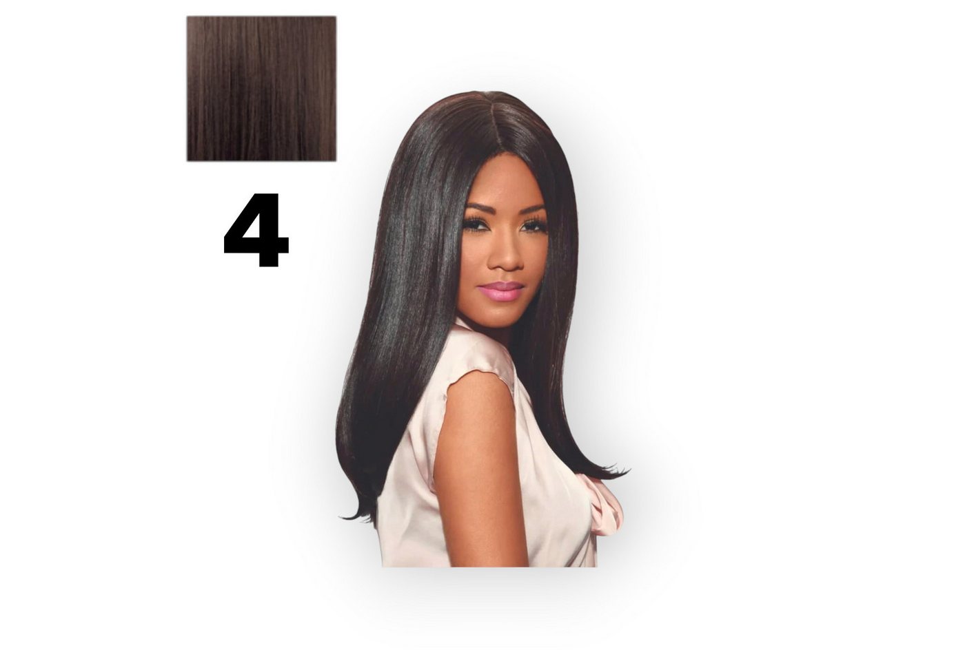 Sleek Kunsthaarperücke FASHION IDOL 101 PREMIUM IMAN, hitzebeständig bis 200°C, Glattes Haar von Sleek