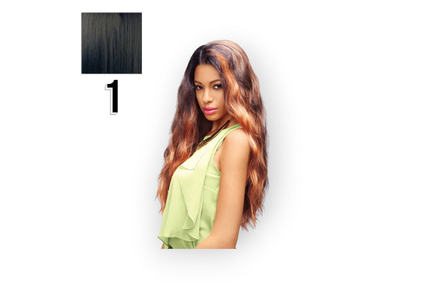 Sleek Kunsthaarperücke Sleek India Synthetic Lace Front Wig 28' von Sleek