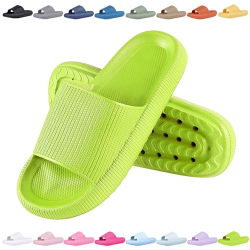 Sleeleece Badelatschen Damen Herren Wolkenschuhe Eva Badeschuhe Cozyslides Hausschuhe rutschfeste Super Weich Sommer Pantoletten Badeschlappen Indoor/Outdoor Original Slippers von Sleeleece