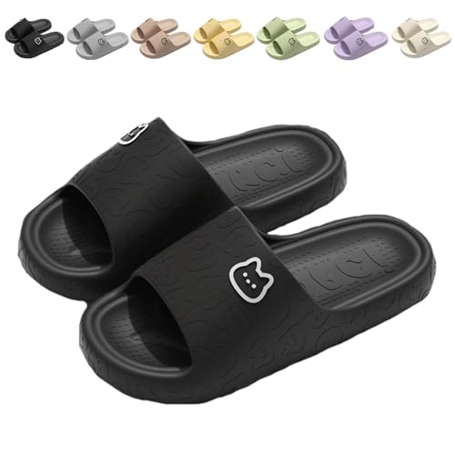 Sleeleece Badeschuhe Herren Damen Lustige Hausschuhe Cozislides Original Slippers Wolke rutschfeste Badelatschen Cloudyzz Schlappen Sommer Pantoletten Badeschlappen Flip Flops Indoor/Outdoor von Sleeleece