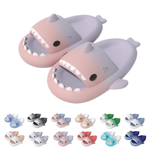 Sleeleece Cloud Shark Slides Slippers Damen/Herren Hai Hausschuhe Haifisch Schlappen Unisex Badeschuhe für Sommer Badeschlappen rutschfeste Dusch Badeschuhe Strand Sandalen von Sleeleece