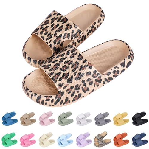 Sleeleece Cozyslides Original Damen Schlappen 100% EVA Super Weich Rutschfest Badeschuhe Herren Slippers Badeschlappen Cloudyzz Hausschuhe Sommer Dicker Sohle Unisex Pantoletten von Sleeleece