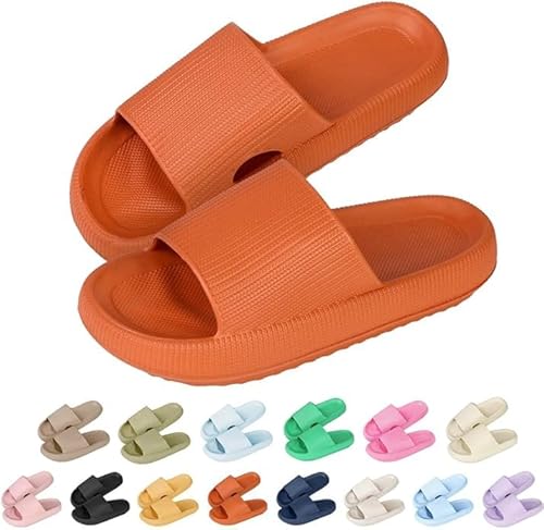 Sleeleece Cozyslides Original Damen Schlappen 100% EVA Super Weich Rutschfest Badeschuhe Herren Slippers Badeschlappen Cloudyzz Hausschuhe Sommer Dicker Sohle Unisex Pantoletten von Sleeleece