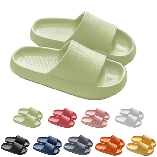 Sleeleece Original Damen Cozy Slides, Sandalen Hausschuhe,Eva Slippers,Schlappen Wolkenschuhe Super Weich rutschfest Badeschuhe Für Kinder Adults von Sleeleece