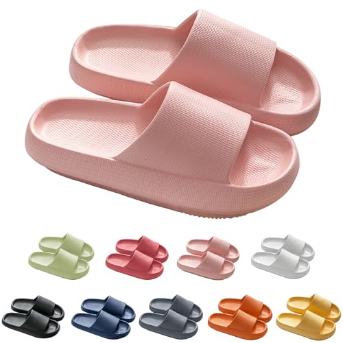 Sleeleece Original Damen Cozy Slides, Sandalen Hausschuhe,Eva Slippers,Schlappen Wolkenschuhe Super Weich rutschfest Badeschuhe Für Kinder Adults von Sleeleece