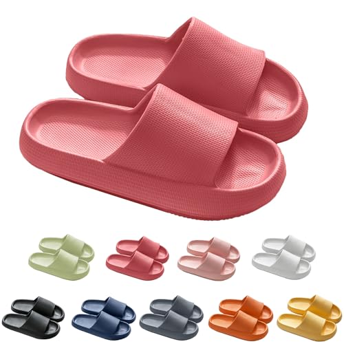 Sleeleece Original Damen Cozy Slides, Sandalen Hausschuhe,Eva Slippers,Schlappen Wolkenschuhe Super Weich rutschfest Badeschuhe Für Kinder Adults von Sleeleece