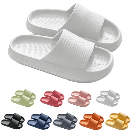 Sleeleece Original Damen Cozy Slides, Sandalen Hausschuhe,Eva Slippers,Schlappen Wolkenschuhe Super Weich rutschfest Badeschuhe Für Kinder Adults von Sleeleece