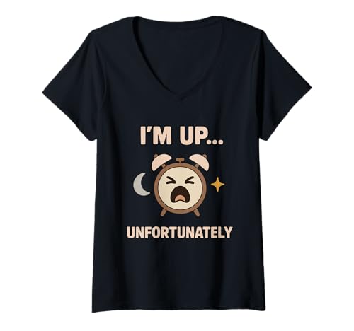 Damen Forever Exhausted Coffein Humor Tired Mom Burnout Introvert T-Shirt mit V-Ausschnitt von Sleep Deprived Teacher Exhaustion Club Burnout